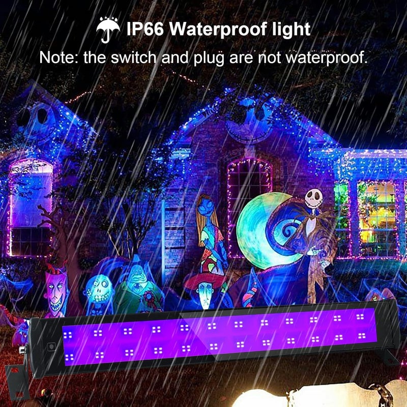 Indmird UV LED Black Light, 50W 395nm Ultraviolet LED Flood Light, IP66 Waterproof Ultraviolet Blacklight for Dog Cat Urine Pet Dry Stains Party Disco Club Aquarium Decorations - Image 4