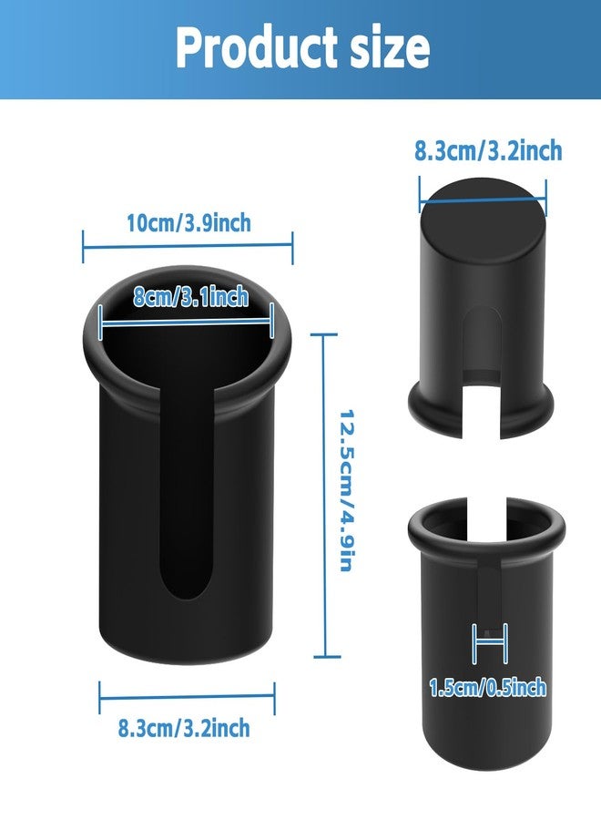 myusya Cup Holder Set, Compatible for Graco 4Ever DLX Car Seat Models | Extra-Large 80mm Holder for Big Kids‘ Water Bottles | Compatible with Handle Bottle, Easy Installation (2-Pack) - Image 2