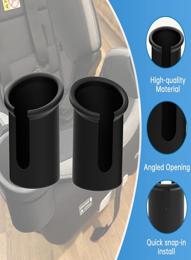 myusya Cup Holder Set, Compatible for Graco 4Ever DLX Car Seat Models | Extra-Large 80mm Holder for Big Kids‘ Water Bottles | Compatible with Handle Bottle, Easy Installation (2-Pack) - Image 4