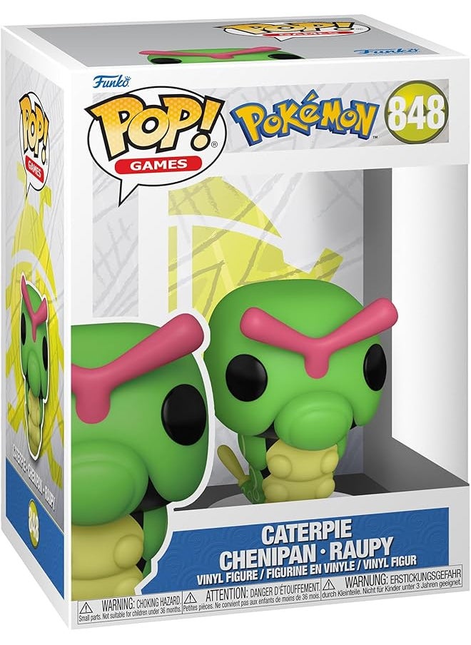 Funko Pop! - Games Pokemon Caterpie Collectable Vinyl Figure Gift Idea Official Merchandise Toys For Kids And Adults Video Games Fans Model Figure For Collectors And Display - Image 1