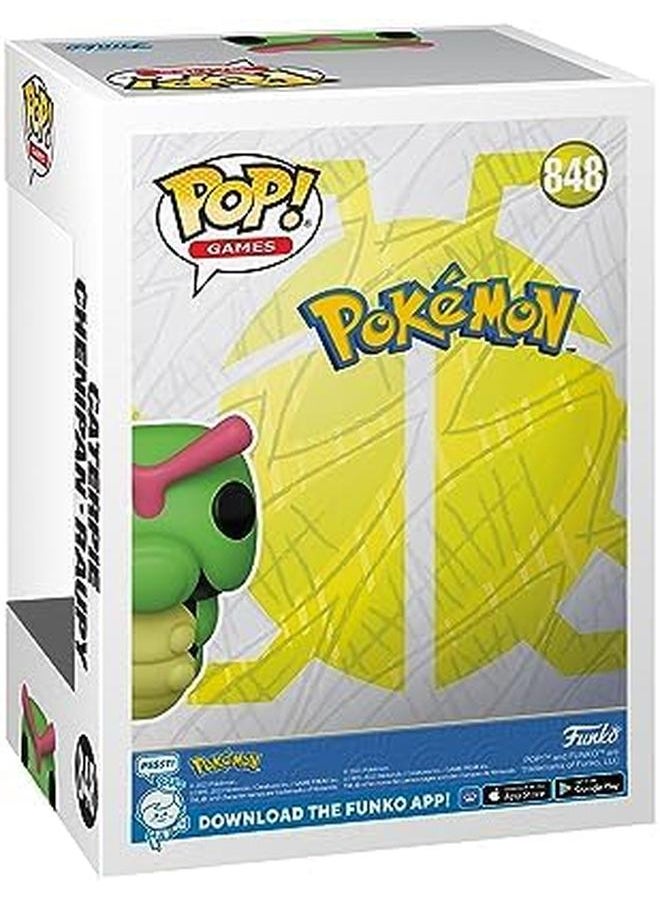 Funko Pop! - Games Pokemon Caterpie Collectable Vinyl Figure Gift Idea Official Merchandise Toys For Kids And Adults Video Games Fans Model Figure For Collectors And Display - Image 1