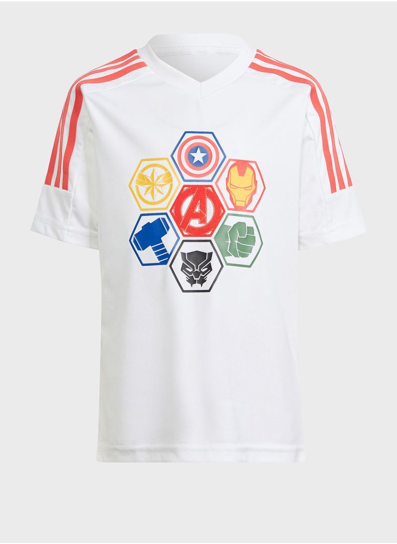 Adidas - Little Kids Marvel Avengers T-Shirt - Image 1
