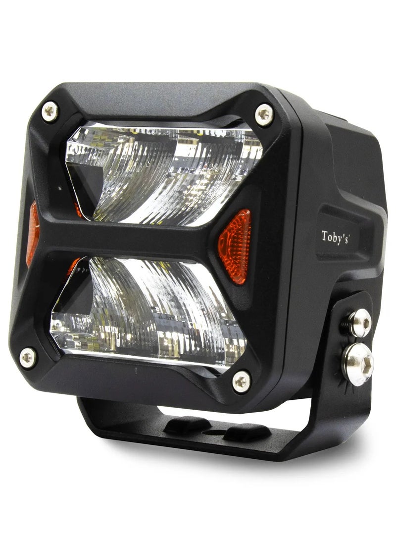 Toby's Toby's New Launched 4" 30W LED Work Light Mini Auxiliary Headlight Driving Lamp Diffuser Effects Truck Motorcycle (Driving "wide beam")  - Image 2