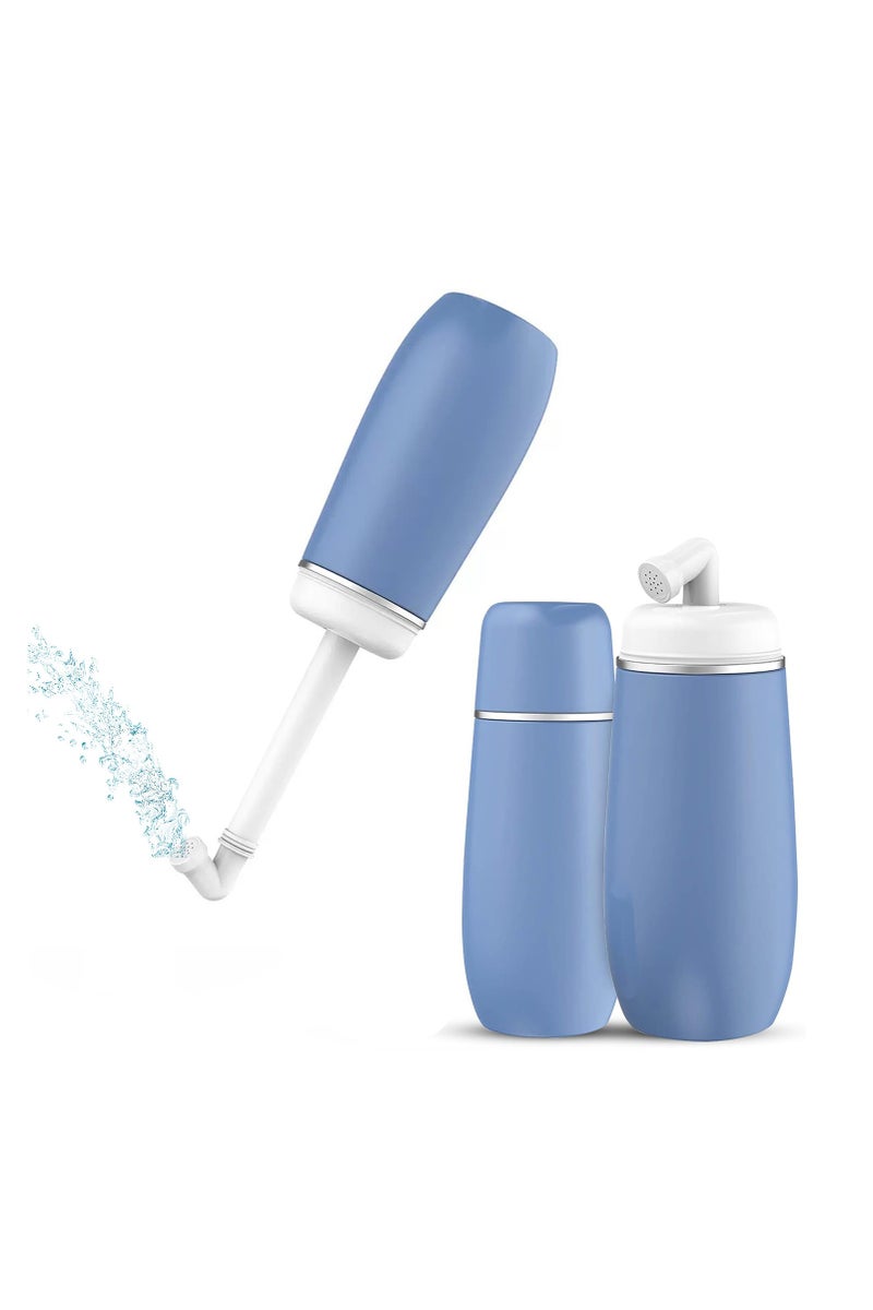 Portable Bidet Travel Shattaf- Friendly Handheld Personal - Peri Bottle - with 400ml Capacity, Convenient & Leakproof Design for Personal Hygiene Cleaning - Portable Bidet for Women and Men. (Blue) - Image 1