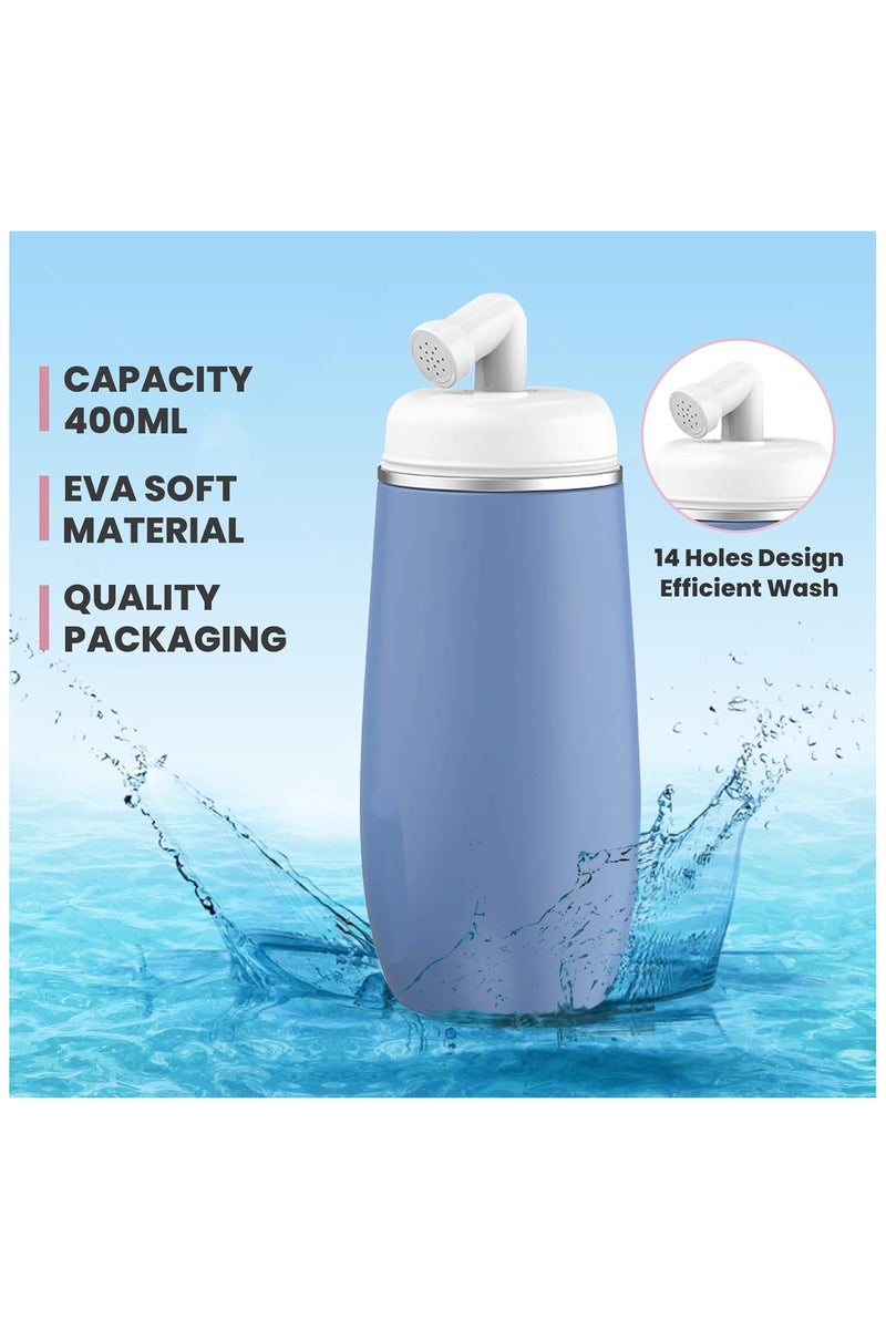 Portable Bidet Travel Shattaf- Friendly Handheld Personal - Peri Bottle - with 400ml Capacity, Convenient & Leakproof Design for Personal Hygiene Cleaning - Portable Bidet for Women and Men. (Blue) - Image 5