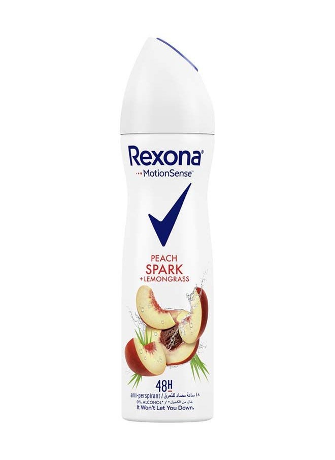 Antiperspirant Deodorant Spray Peach Spark And Lemongrass 150ml - pzsku/ZEED97DDB3B63CD29D47DZ/45/_/1669103496/ef782686-b14e-44d6-a40e-8bd79022aee5