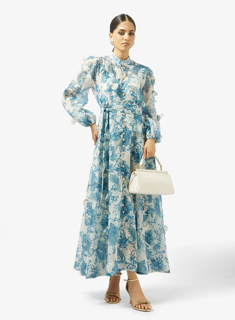 Khizana  Monochrome Print Dress for Women | Best Price UAE