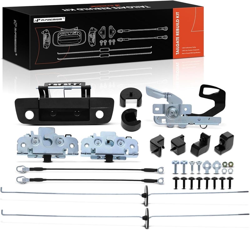 A-Premium 32-PC Tailgate Hardware Rebuild Kit for Dodge Ram 1500 2009 - Image 1
