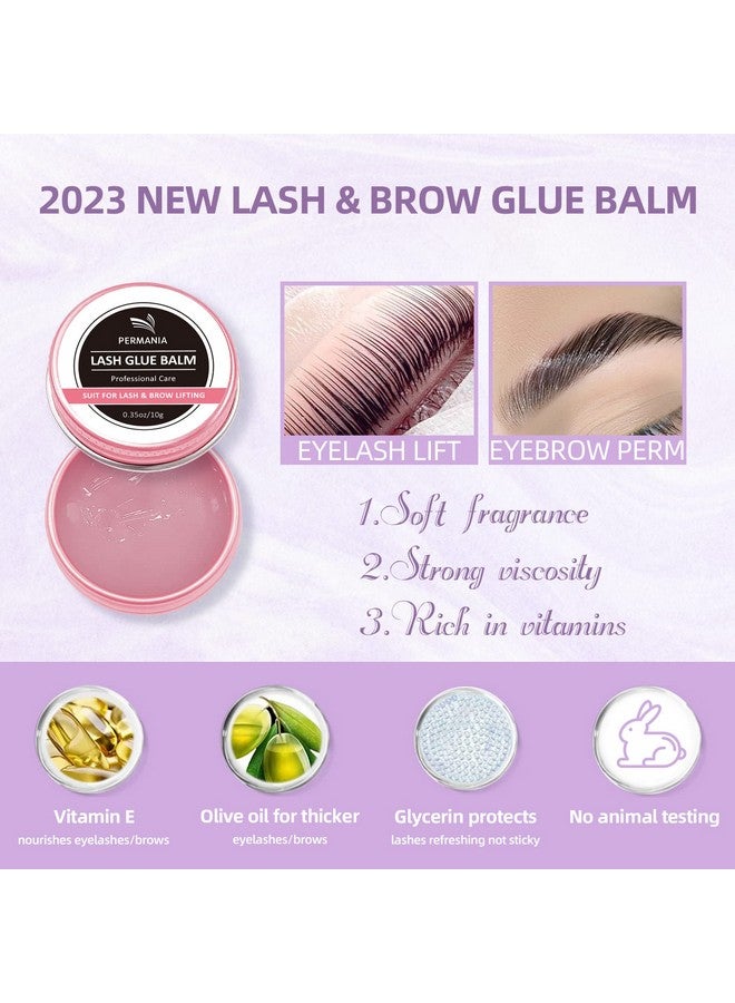 پيرمانيا لوازم من مجموعة Lash Perm وBlack Kitsalon لرفع الرموش وتصفيح الحاجب بلون أسود مع بلسم رفع الرموش 4 في 1 سريع التجعيد والتلوين ونتيجة طبيعية مطوري لون الشعر - Image 2