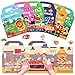 Lerifer Jelly Sticker Books for Kids 245 Set Reusable Sticker Activity Books for Toddler 13 Travel Toys for 2 Boy Girl 6 Set AnimalsVehiclesOcean AnimalsSportsKitchen FunHorse Riding - Image 3