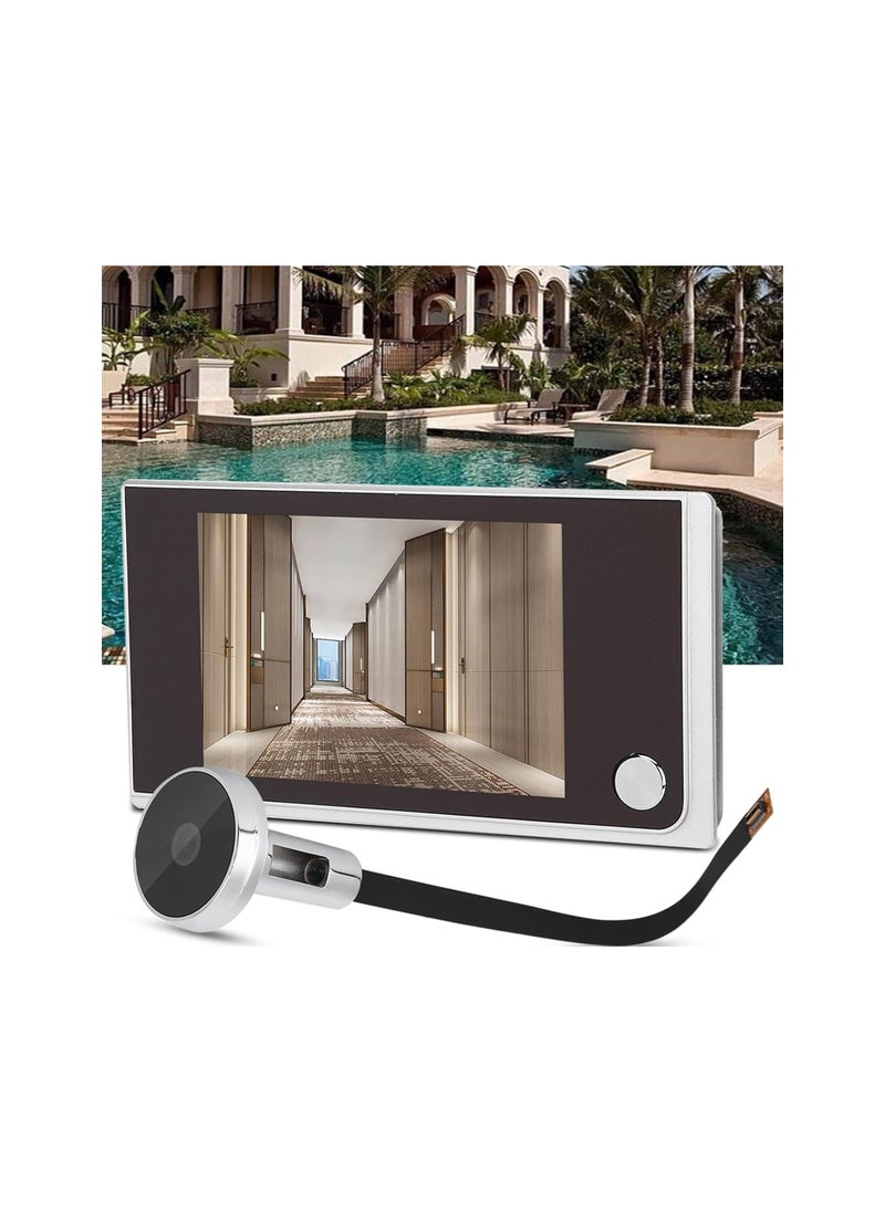 Generic - Digital Door Viewer with Cat-Eye Design – 24-Hour Monitoring, Night Vision, Motion Detection - Image 1