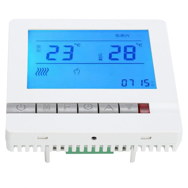 Floor Heating Thermostat 16A Intelligent LCD Display - Precise Temperature Control High-Reliability Chip Thermostat Controller for Home Living Room Bedroom Dining Room Hall Plumbing Heating Systems - Image 5