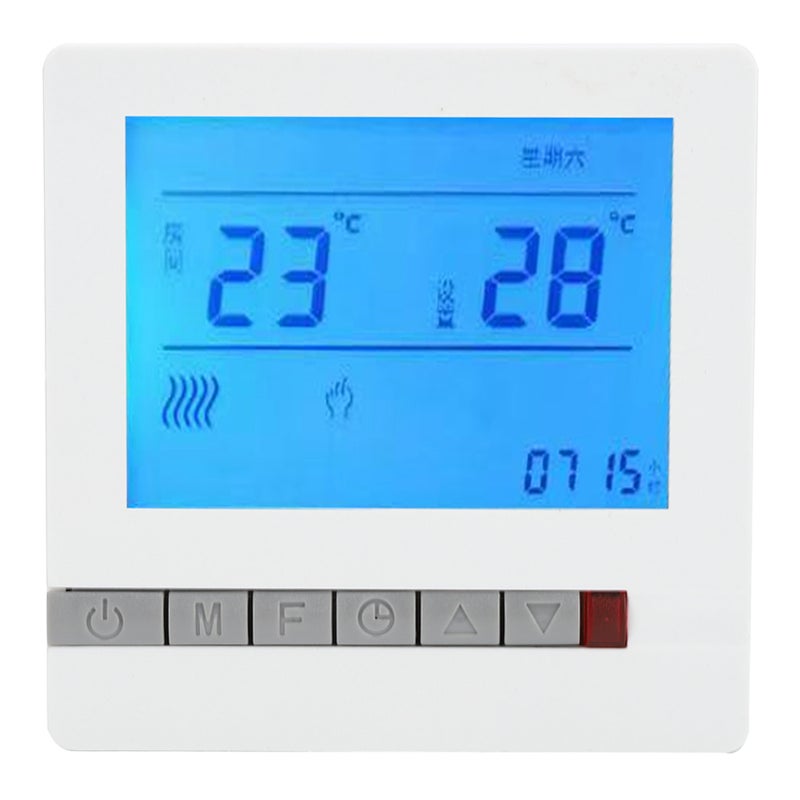 Floor Heating Thermostat 16A Intelligent LCD Display - Precise Temperature Control High-Reliability Chip Thermostat Controller for Home Living Room Bedroom Dining Room Hall Plumbing Heating Systems - Image 2