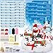 EOBOH 100pcs Snowman Craft Build a Snowman Kit Indoor Decor Snowman Kit DIY Christmas Ornaments Creative Air Dry Modeling Clay Bulk Xmas School Family Party Activities Snowman Making Set - Image 2