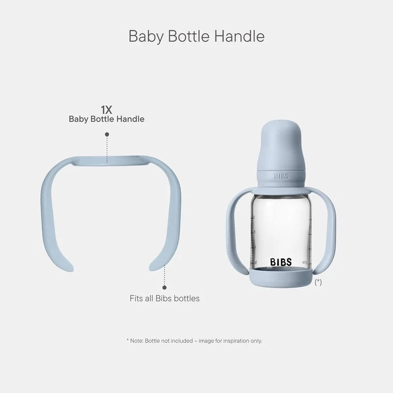 BIBS BIBS Baby Bottle Handle - Baby Blue