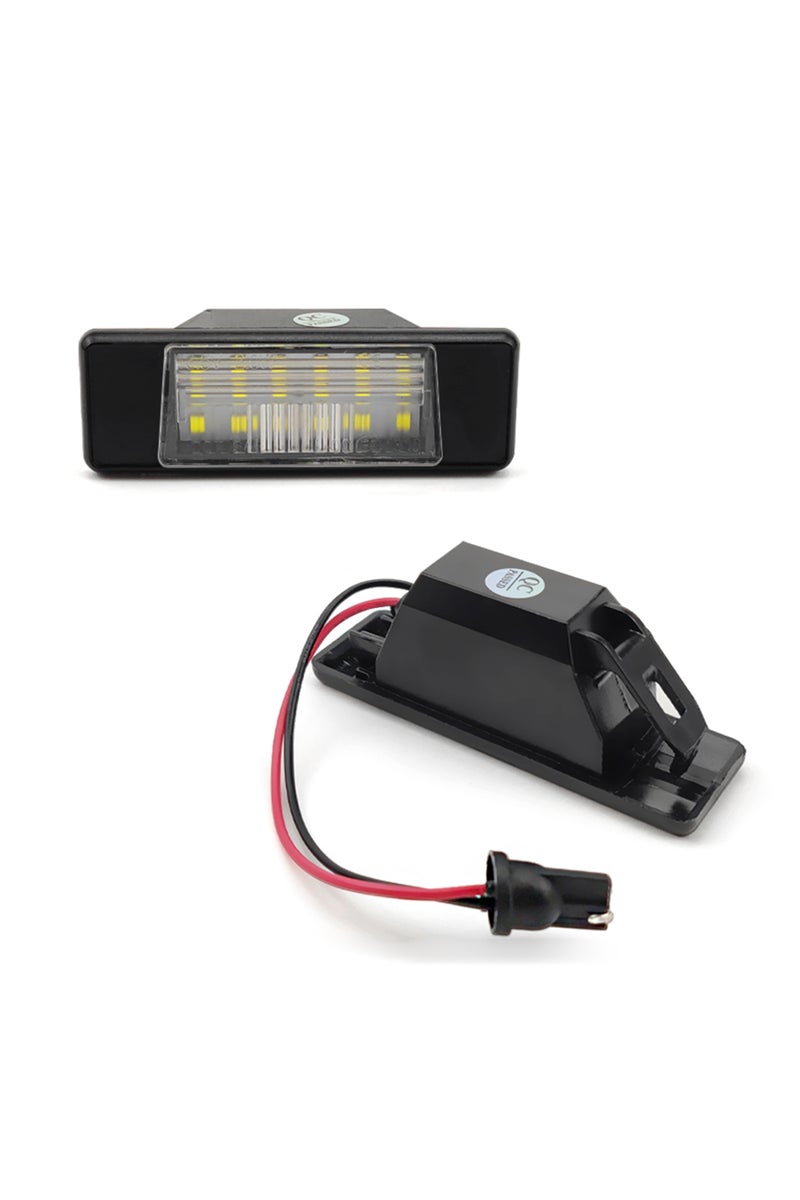 erorex WHITE 2pcs LED License Plate Light For Nissan Qashqai J11 Primera P12 Pathfinder R51 X-Trail T31 Juk - Image 2