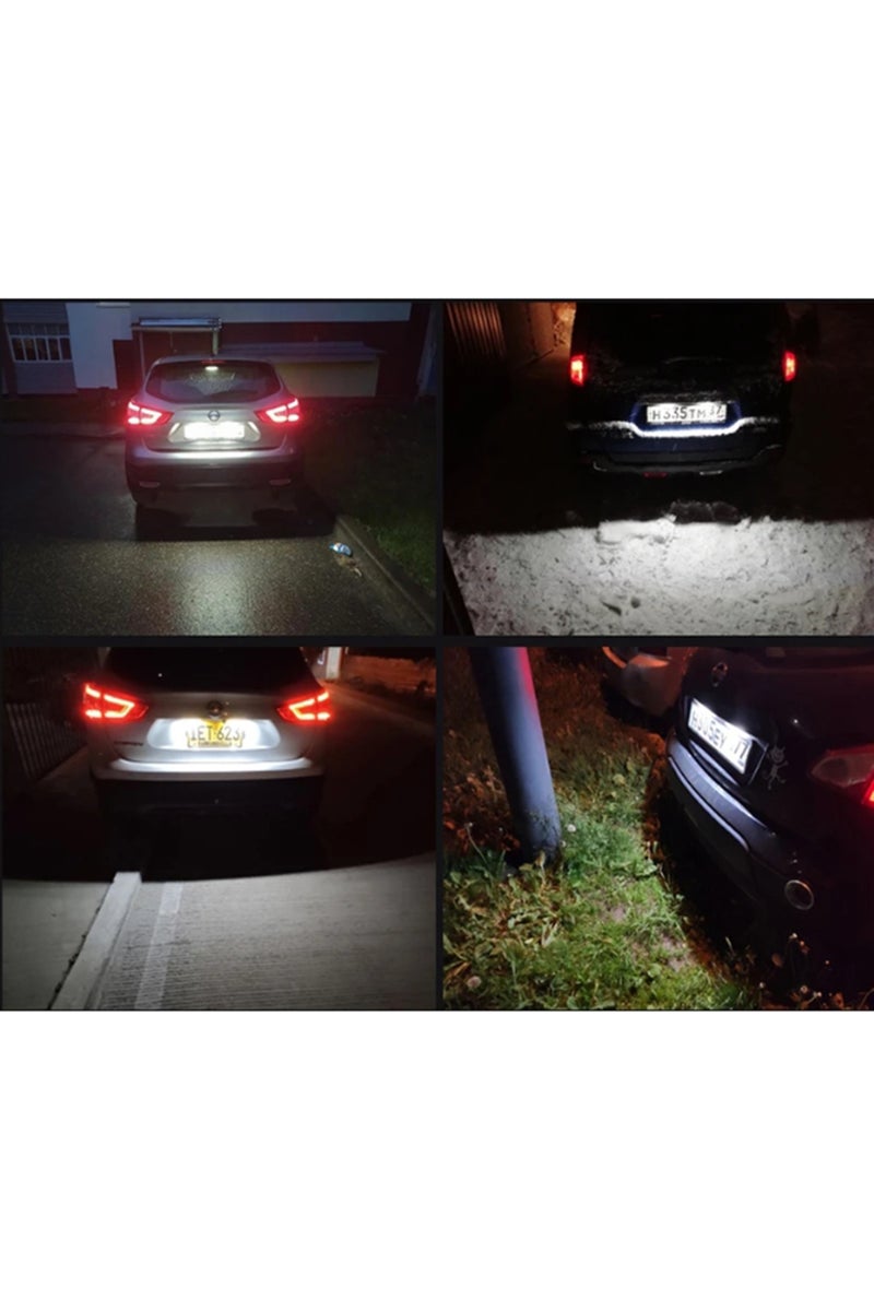 erorex WHITE 2pcs LED License Plate Light For Nissan Qashqai J11 Primera P12 Pathfinder R51 X-Trail T31 Juk - Image 4