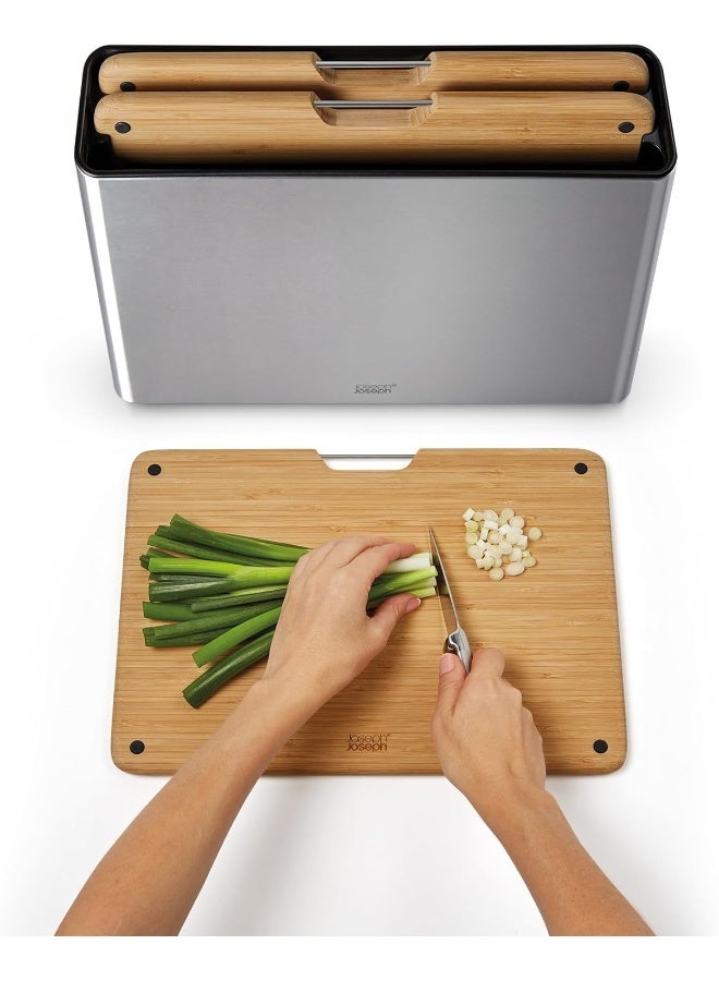 Joseph Joseph Folio Chopping Board Set Bamboo - Image 2