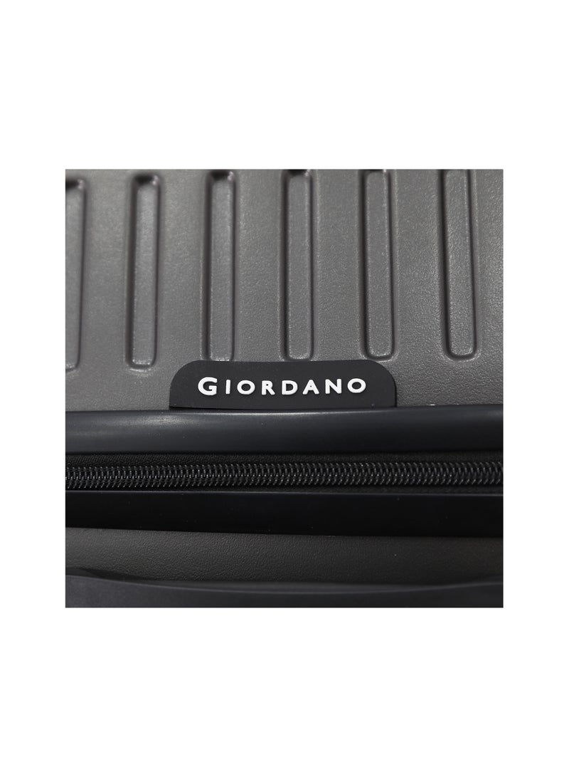 GIORDANO حقيبة سفر جوردانو الصلبة بعجلات 3 قطع - رمادي - 20"/24"/28" - Image 4