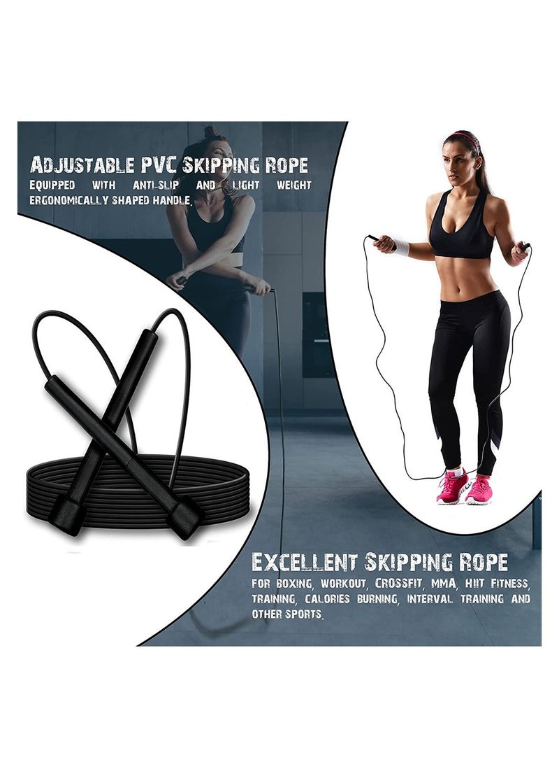 SYOSI 2 Pieces Kids Adult Jump Rope Adjustable Men's Women's Jump Rope Exercise Fat Burning Workout Home or Gym Personal Training Rope  - Image 3