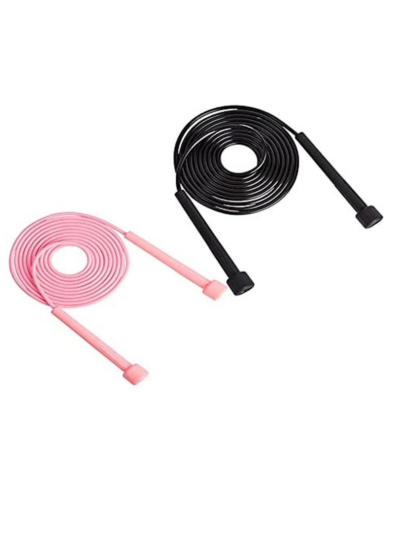 SYOSI 2 Pieces Kids Adult Jump Rope Adjustable Men's Women's Jump Rope Exercise Fat Burning Workout Home or Gym Personal Training Rope  - Image 1