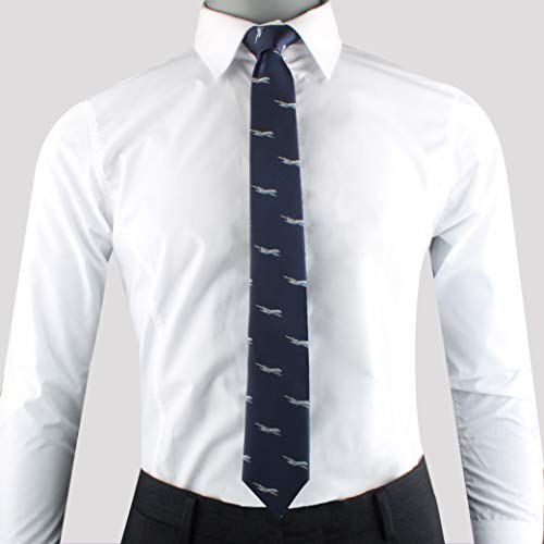AUSCUFFLINKS Airplane Tie for Him | Present for Pilot Captain Plane Lover | Aviation Aircraft Neckties | Bday Prezzie for Guys (Aeroplane) - Image 5