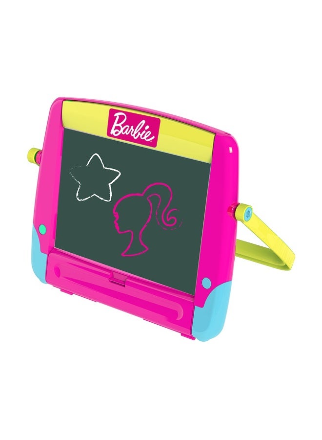 Barbie 4-in-1 Multi-functional Art Easel with Handle - Image 1