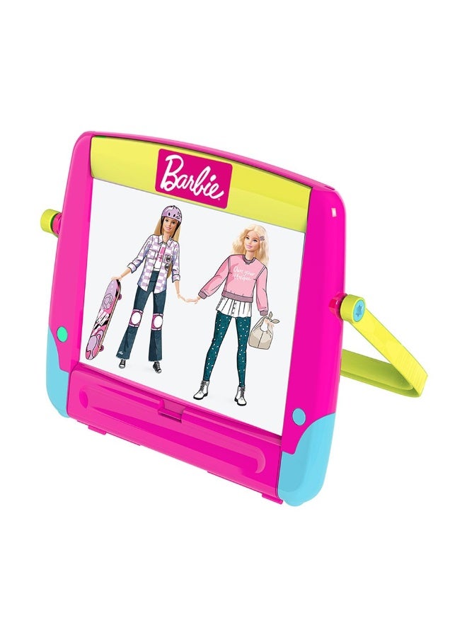 Barbie 4-in-1 Multi-functional Art Easel with Handle - Image 3