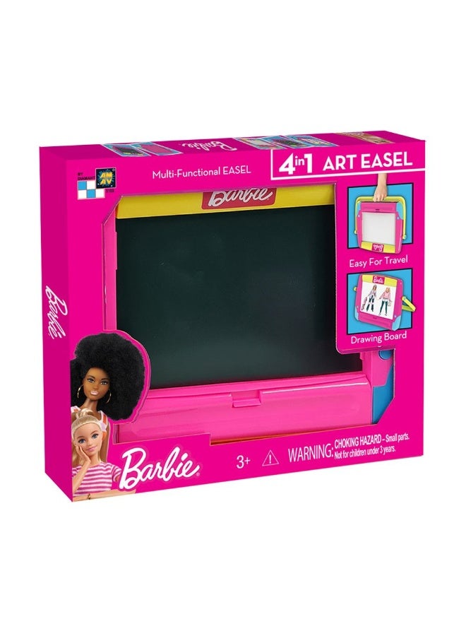 Barbie 4-in-1 Multi-functional Art Easel with Handle - Image 4