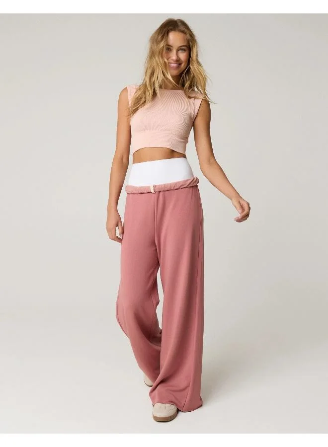 Aerie Wide Leg High Waist Pants