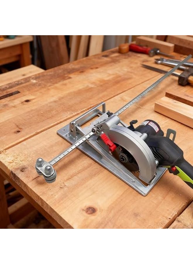 Blue Wood Positioning Ruler Heavy Duty Marking Tool Precision Cutting Guide - Image 5