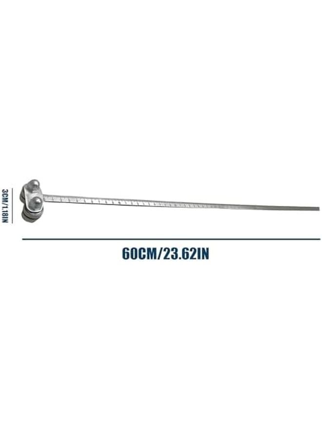 Blue Wood Positioning Ruler Heavy Duty Marking Tool Precision Cutting Guide - Image 3