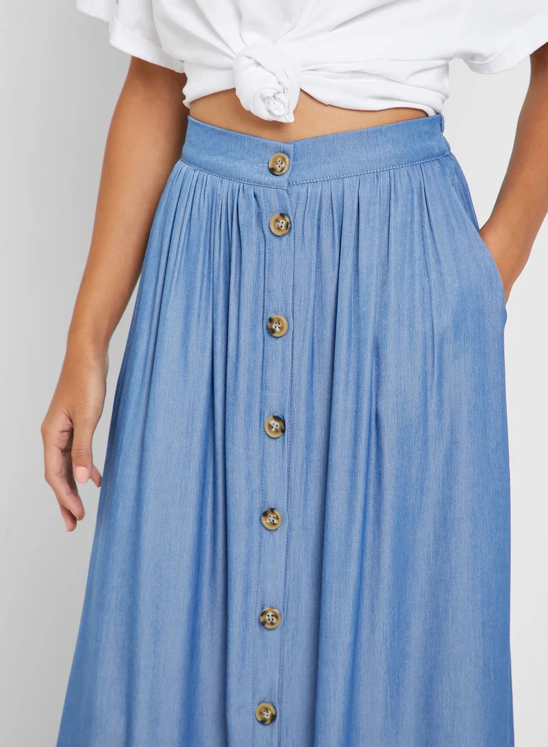 Ginger Button Down Maxi Skirt
