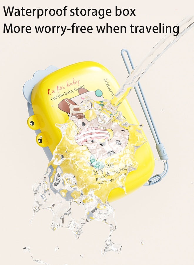 Berma Baby Baby Bottle Brush 6-piece Set, Portable Baby Bottle Brush Cleaning Set, Baby Bottle Cleaning Brush, Silicone Bottle Cleaning Brush, Baby Nipple Cup Nipple Straw Cleaning Brush (Yellow) - Image 2