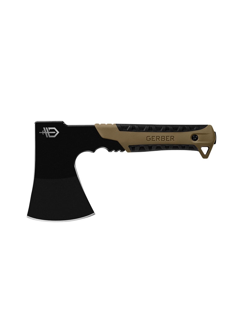Gerber Gerber Gear Pack Hatchet - 3.5" Steel Blade with Full Tang - Camping and Survival Hatchet with Included Mountable Nylon Sheath - Coyote Brown  - Image 1
