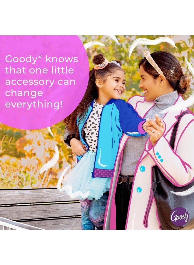 قودي  مشابك شعر صغيرة من Goody Kids Ouchless Tiny Terry، ألوان متنوعة - إكسسوارات شعر بدون ألم للنساء والفتيات والأطفال والمراهقات - مثالية للضفائر طويلة الأمد وذيل الحصان والمزيد، 42 قطعة (عبوة من قطعة واحدة) - Image 4