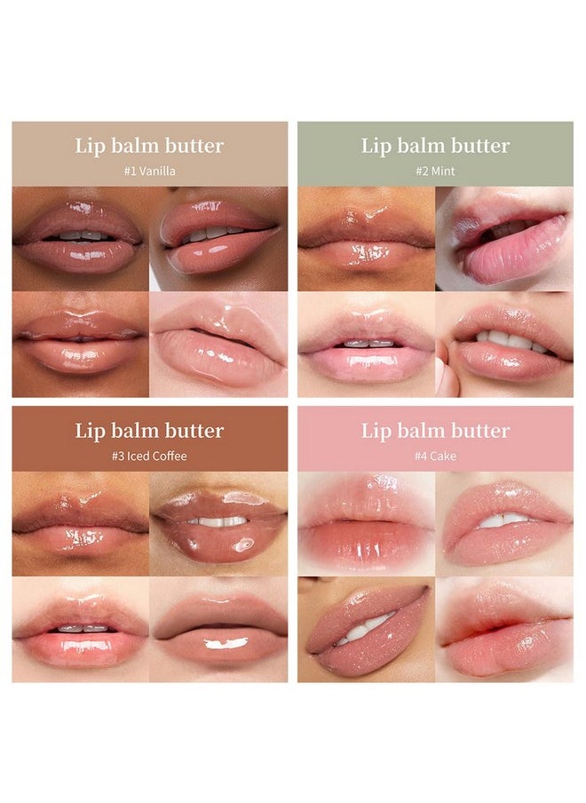 Pakivs - Pakivs 4PCS Summer Special Lip Butter Balm,Conditioning Lip Mask and Lip Balm for Instant Moisture,Nourishing Lip Care with Natural Ingredients, Shea Butter & Olive Butter, Soothes & Softens Dry Lips - Image 1