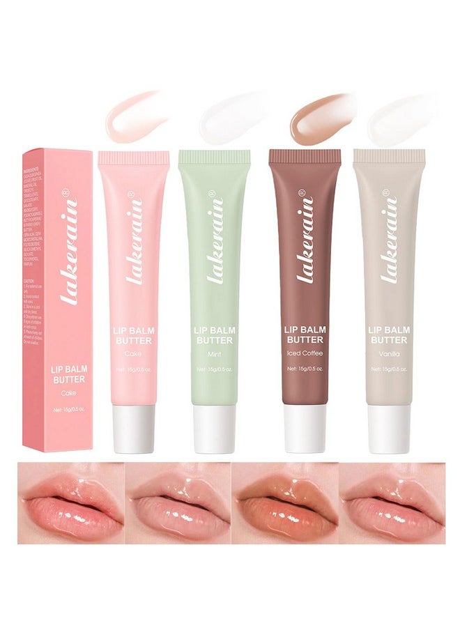 Pakivs - Pakivs 4PCS Summer Special Lip Butter Balm,Conditioning Lip Mask and Lip Balm for Instant Moisture,Nourishing Lip Care with Natural Ingredients, Shea Butter & Olive Butter, Soothes & Softens Dry Lips - Image 1