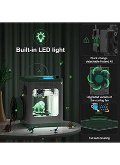 توبليو طابعات 3D Tina2S مع طباعة سحابية عبر الواي فاي، طابعة 3D ميني متكاملة وتجعل مستوى الطباعة تلقائيًا للمبتدئين، طابعة عالية الدقة مع تحكم ذكي ولوحة تبني من الفولاذ الربيعي المدفئة.  - Image 5