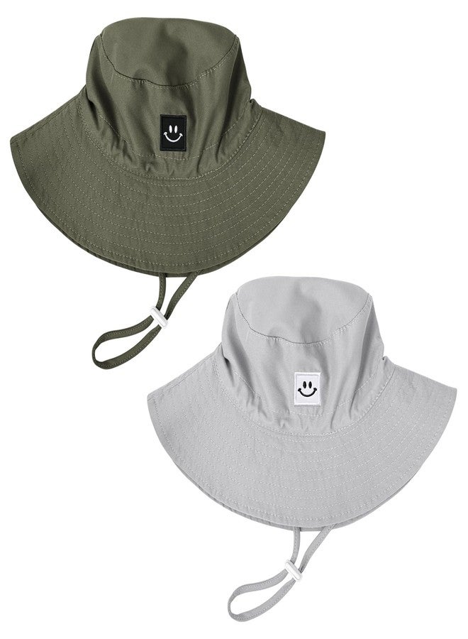Bucaum Baby Toddler Sun Hat,Kids Summer UPF 50+ Foldable Beach Bucket Hat for Boys Girls Children 2-4 Years - Image 1