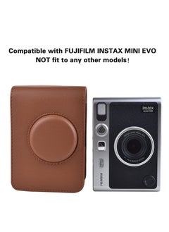 Y&D Case for Instax Mini EVO - PU Leather Protective Bag with Adjustable Strap, Durable and Stylish Camera Cover Fujifilm EVO, Convenient Classic Design Photography Enthusiasts  - Image 2