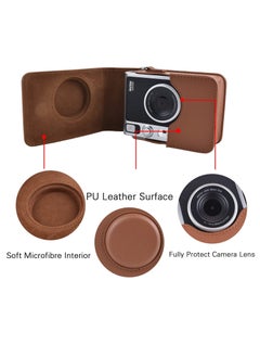 Y&D Case for Instax Mini EVO - PU Leather Protective Bag with Adjustable Strap, Durable and Stylish Camera Cover Fujifilm EVO, Convenient Classic Design Photography Enthusiasts  - Image 3