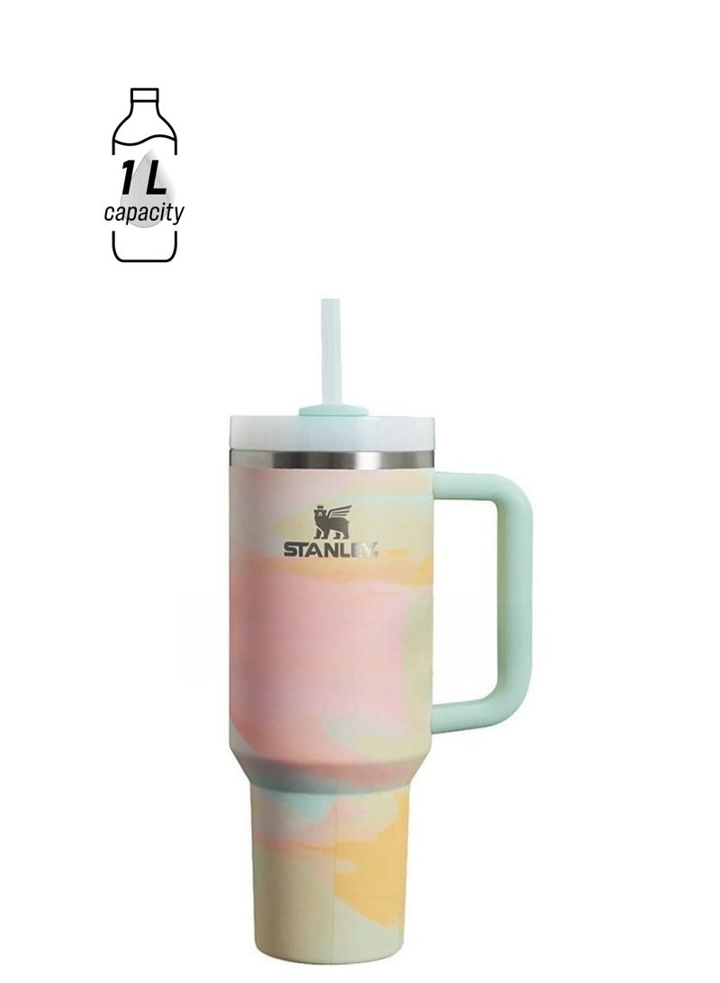 Stanley Quencher H2.0 FlowState Stainless Steel Vacuum Insulated Tumbler with Lid and Straw for Water, Iced Tea or Coffee, Smoothie and More,  40 oz - Image 1