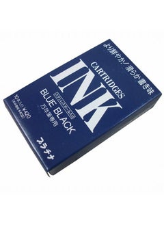 Platinum Fountain Pen Dye-Based Ink Cartridge - Blue Black - Pack Of 10  - Image 1