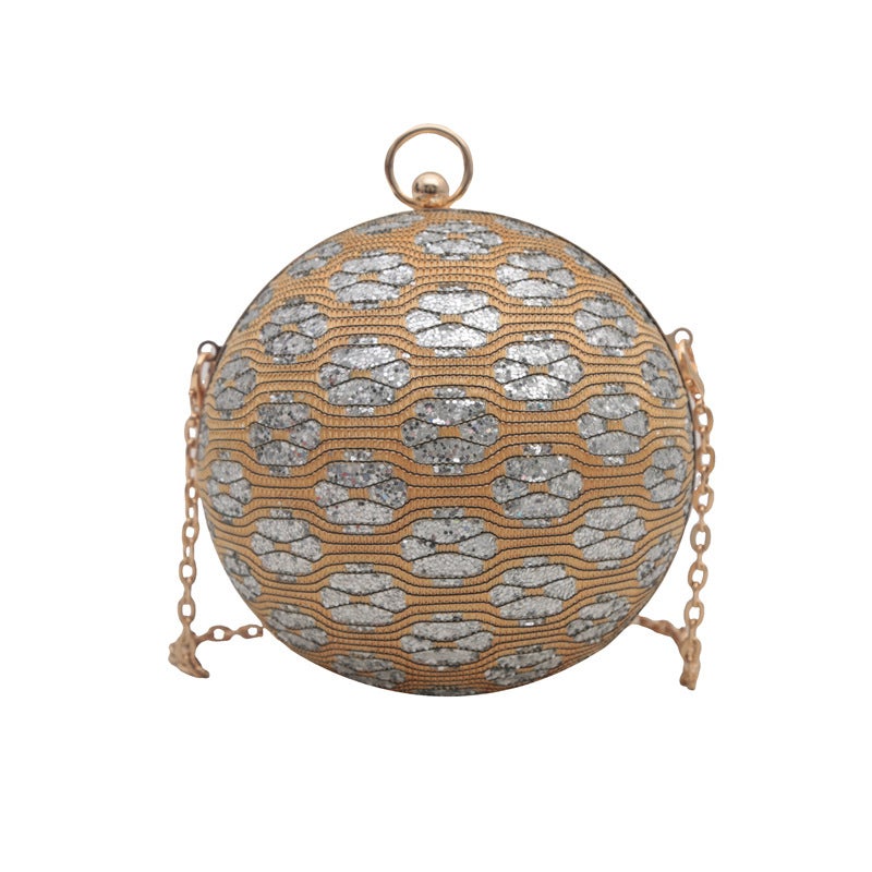 Pattern Design Ball Dinner Bag Small Personality See Banquet Single Shoulder Messenger Bag - Image 1