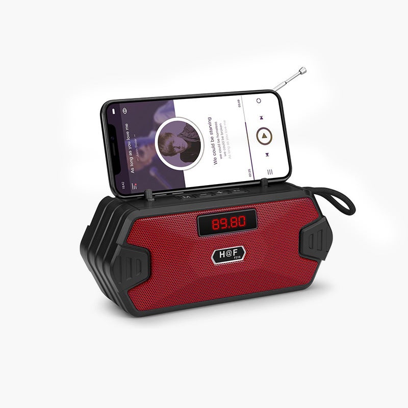 New Outdoor Antenna Radio Bluetooth Speaker Portable Home Mobile Phone Holder Subwoofer Small Speaker - Image 1