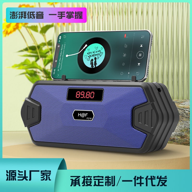 New Outdoor Antenna Radio Bluetooth Speaker Portable Home Mobile Phone Holder Subwoofer Small Speaker - Image 2