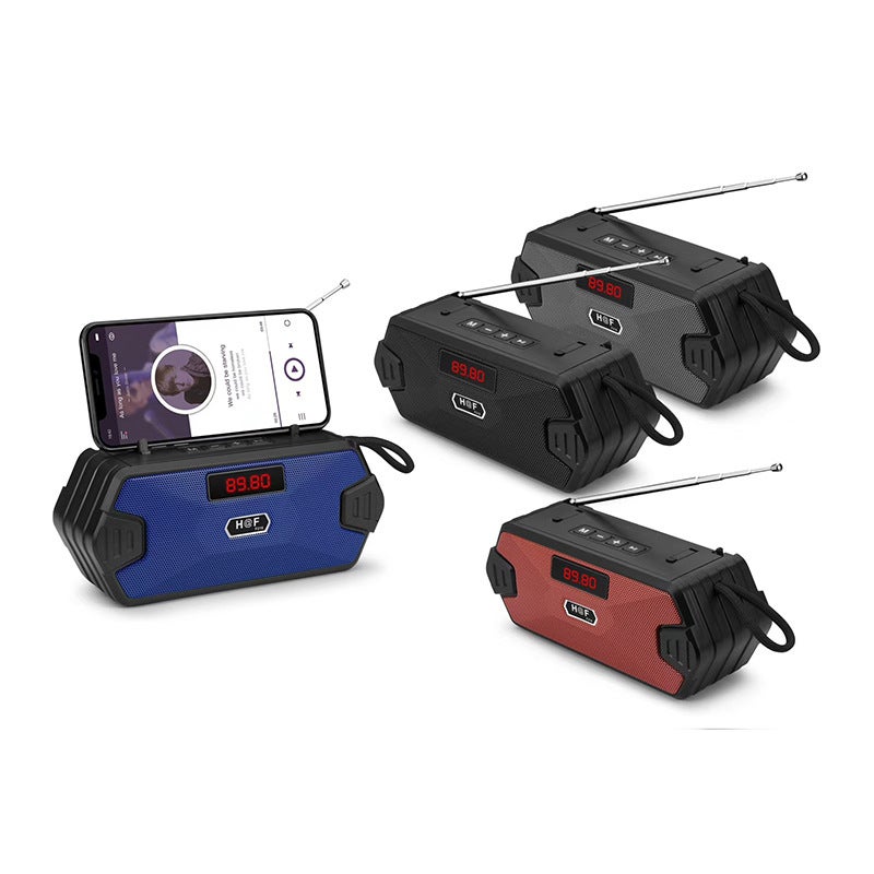 New Outdoor Antenna Radio Bluetooth Speaker Portable Home Mobile Phone Holder Subwoofer Small Speaker - Image 4