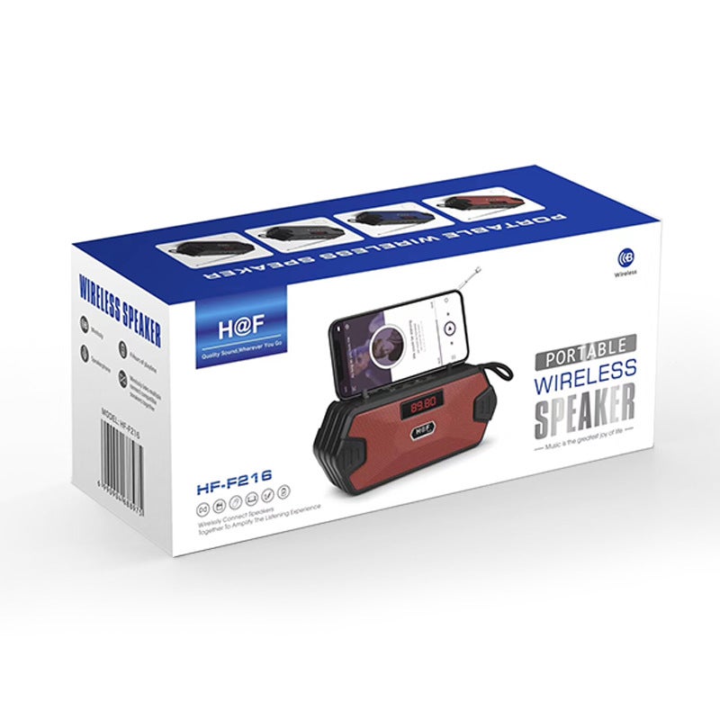 New Outdoor Antenna Radio Bluetooth Speaker Portable Home Mobile Phone Holder Subwoofer Small Speaker - Image 5