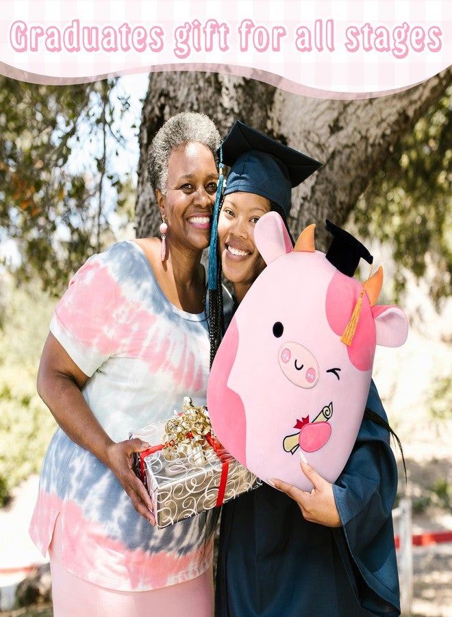 OurHonor Graduation Gifts, Middle School 2026 Cow Stuffed Animals Plush with Mini Graduation Cap, Cute Doll Pillow Toys for High/Elementary School Students - Image 5